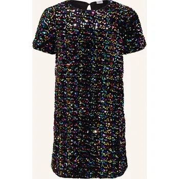 Dámské šaty Name It Dívčí Sametové Šaty S Flitry, černá / růžová /...