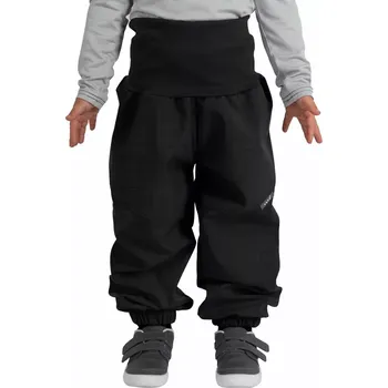 Unuo Batolecí softshellové kalhoty s beránkem Light černé/žíhané, 80-86