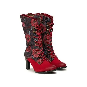 Dámské kozačky Kozačky Laura Vita Alcbaneo 351 Červená 36