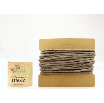 Příze ReTwisst Macrame String 5 mm / 10 m, 09 kávově hnědá