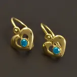 Goldpoint Srdíčka dětské náušnice Váha: 0.95 g