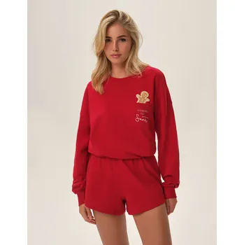 Pánské pyžamo Dámské pyžamo Fawn 41900-33X Červená - Henderson Ladies XXL