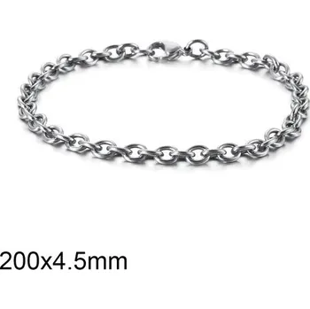 Náramek Ocelový náramek - Cable - 200 x 4.5 mm