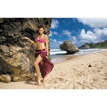 Dámské plavky Kalhotky Izara M-125 růžovo-černé - Marko M