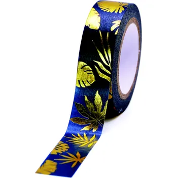 Lepicí páska Dekorační páska GG FT 933248 Golden tree leaves 10m x 15mm