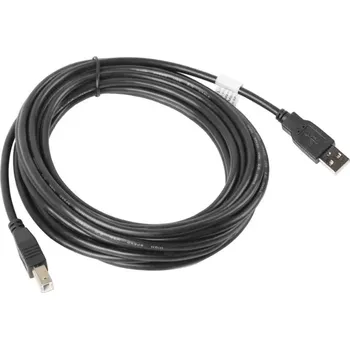 Datový kabel Lanberg CA-USBA-10CC-0050-BK USB 2.0, USB B, 5m, černý