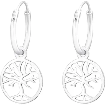 Náušnice Kroužkové náušnice STŘÍBRNÝ STROM Ag 925; ≤0,6 g.
