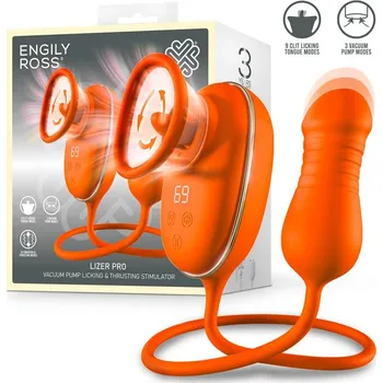 Vibrátor Engily Ross Lizer Pro Vacuum Pump Licking Tongue Stimulator & Thrusting Egg