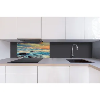 Obklad DIMEX | Dibond za kuchyňskou linku DBW-08040-109 | 80 x 40 cm | Západ slunce + Dibond deska za kuchyňskou linku DIMEX v rozměru 80 x 40 cm, motiv Západ slunce