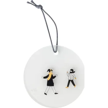 Vánoční dekorace Raeder, Sváteční závěsná ozdoba Snowy Day Snawball fight 7 cm - Formadore