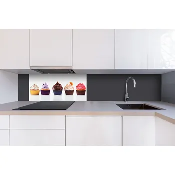 Obklad DIMEX | Dibond za kuchyňskou linku DBW-08040-232 | 80 x 40 cm | Cupcaky + Dibond deska za kuchyňskou linku DIMEX v rozměru 80 x 40 cm, motiv Cupcaky