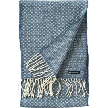 Šála Vlněná merino šála Hugo Scarf dusty blue 30x200, Klippan Švédsko Světlé modrá
