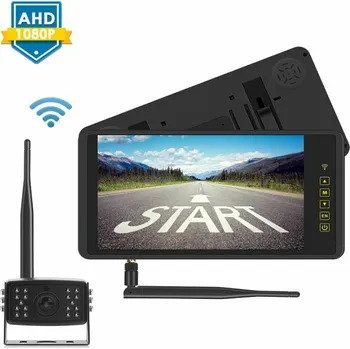 Couvací kamera SET bezdrátový digitální kamerový systém s monitorem 9" AHD na zrcátko