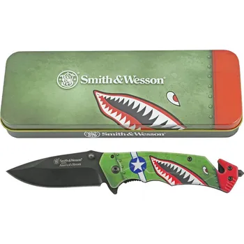 Sebeobrana Nůž Fighter Plane v plechové krabičce Smith&Wesson