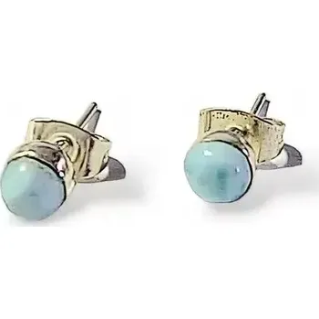 Náušnice Larimarove naušnice malé pecičky