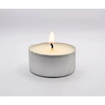 Svíčka Svíčka čajová ze sójového vosku v plechovém kalíšku (12g)