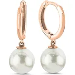 Stříbrné kroužkové náušnice PERLA ROSE Ag 925; ≤3,7 g.