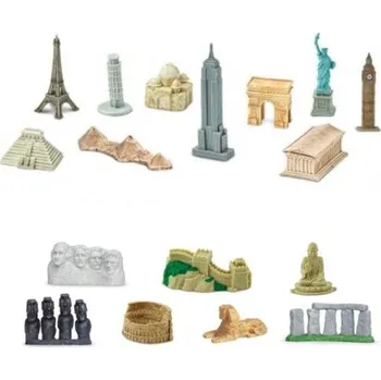 Figurka Figurky Animal Life Stavby světa monumenty sada 17 ks