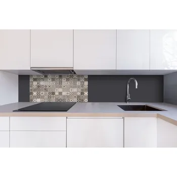 Obklad DIMEX | Dibond za kuchyňskou linku DBW-08040-242 | 80 x 40 cm | Vintage béžové kachličky + Dibond deska za kuchyňskou linku DIMEX v rozměru 80 x 40 cm, motiv Vintage béžové kachličky