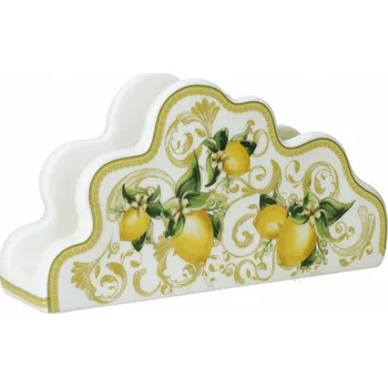 Držák na ubrousky Limoni BRANDANI (barva - bílá se vzory)