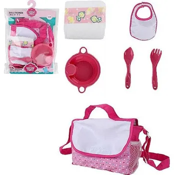 Doplněk pro panenku Sada doplňků pro panenky s taškou