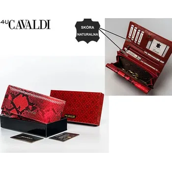 4U Cavaldi Dámská kožená peněženka Saash červená One size