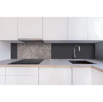 Obklad DIMEX | Dibond za kuchyňskou linku DBW-08040-267 | 80 x 40 cm | Rustikální tmavý štuk + Dibond deska za kuchyňskou linku DIMEX v rozměru 80 x 40 cm, motiv Rustikální tmavý štuk