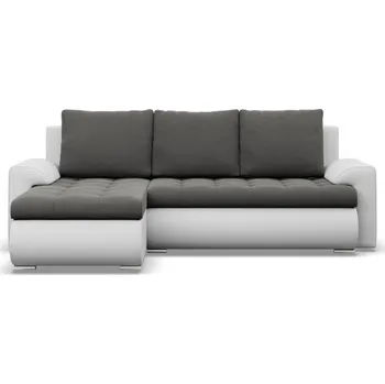 Sedací souprava Rozkládací rohová sedací souprava TOKIO VI Levá Šedá/bílá II