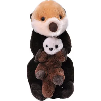 plyšák Plyšák WILD REPUBLIC Vydra mořská, samice s mládětem 38 cm