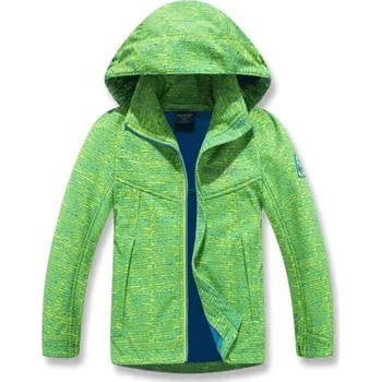 CHLAPECKÁ SOFTSHELLOVÁ BUNDA S FLEECEM BF Barva: Zelená, Velikost: 158/164