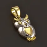 Goldpoint Zlatý přívěsek sova Váha: 1.55 g