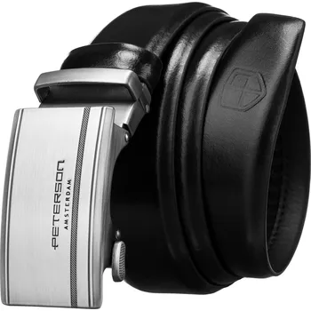 Opasek Peterson Pánský opasek s automatickou sponou Generous černá 95 cm