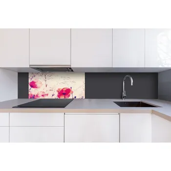 Obklad DIMEX | Dibond za kuchyňskou linku DBW-08040-218 | 80 x 40 cm | Vintage vlčí mák + Dibond deska za kuchyňskou linku DIMEX v rozměru 80 x 40 cm, motiv Vintage vlčí mák