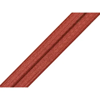 Textilní guma Lemovací pruženka půlená šíře 18 mm / 5 m - hnědá