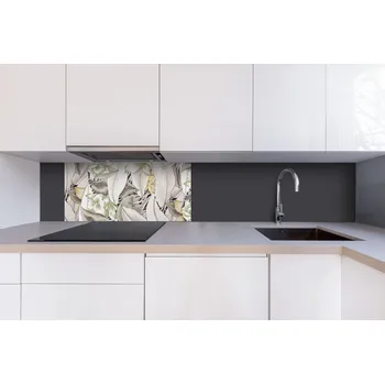 Obklad DIMEX | Dibond za kuchyňskou linku DBW-08040-220 | 80 x 40 cm | Designový květinový vzor + Dibond deska za kuchyňskou linku DIMEX v rozměru 80 x 40 cm, motiv Designový květinový vzor