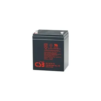 Záložní baterie CSB 12V 5,1Ah olověný akumulátor HighRate F2 (HR1221WF2) PBCS-12V005,1-F2AH