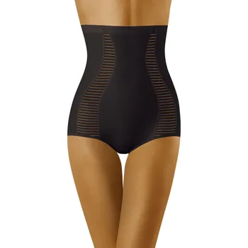 Dámské spodní prádlo Dámské kalhotky Idealia Black - Wol-Bar XL