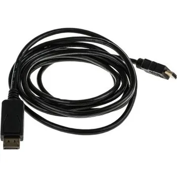 Video kabel Kabel Display Port 3m Samec DisplayPort na Kabel HDMI zástrčka barva Černá