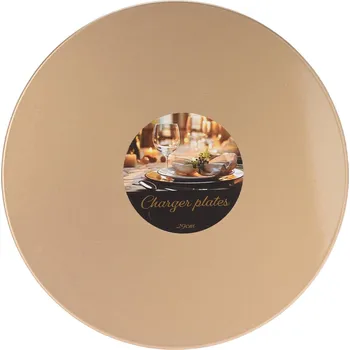 Vánoční dekorace Podložka na stolování, průměr 29 cm, zlatá barva 524524