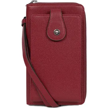 Kabelka Dámská kabelka na mobil a doklady Hexagona Valeri - tmavě červená