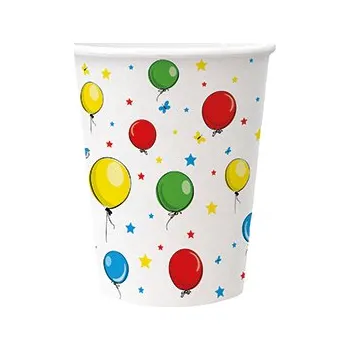 Jednorázové nádobí Papírový pohár PAW Eco 250 ml Balloons