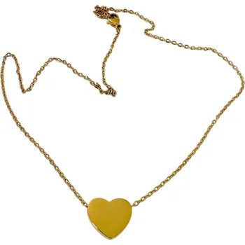 Náhrdelník Jemný náhrdelník se srdcem Zlatá