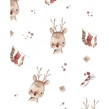 Vánoční dekorace Vánoční čas - Bílá Materiál: Nepromokavá tkanina