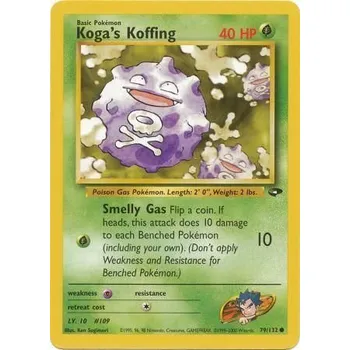 Karetní hra Pokémon GC 079/132 Koga's Koffing - Gym Challenge Stav: Excellent