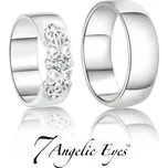 Goldpoint Stříbrné snubní prsteny 044 Ron a Bridgite Varianta: stříbrný prsten