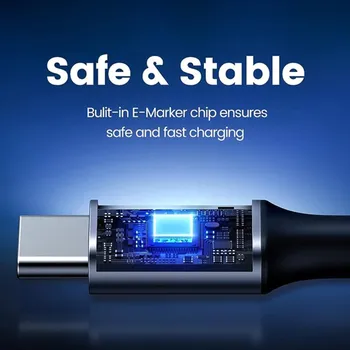 Kabel Nabíjecí kabel SWISSTEN - USB-C / USB-C tkanička - kovové koncovky - 100W - 2m - černý