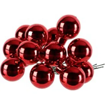 Vánoční dekorace Skleněné kouličky na drátku 371538