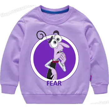 Chlapecký svetr Disney Dětská mikina s potiskem V Hlavě 2 (Inside Out 2) Barva: fialová (TNTG 170), Velikost: 120