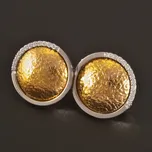 Goldpoint Náušnice bílé zlato červené zlato Váha: 5.64 g