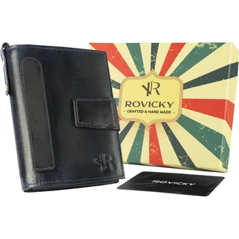 Peněženka Pánská kožená peněženka v retro stylu Barva: námořnictvo